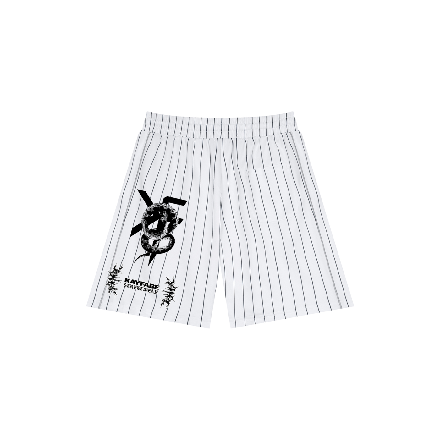 Unisex Striped Loose Fit Shorts