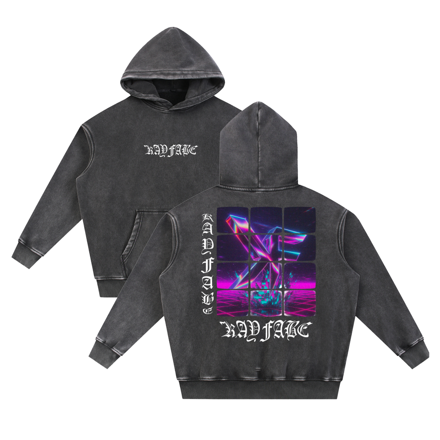 ANALOG Snow Wash Fleece Oversize Hoodie