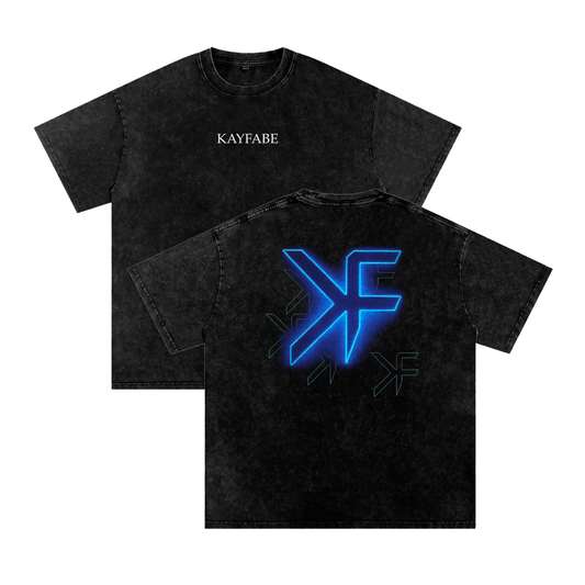 “VOLTAGE” Vintage Washed Oversized Cotton T-Shirt