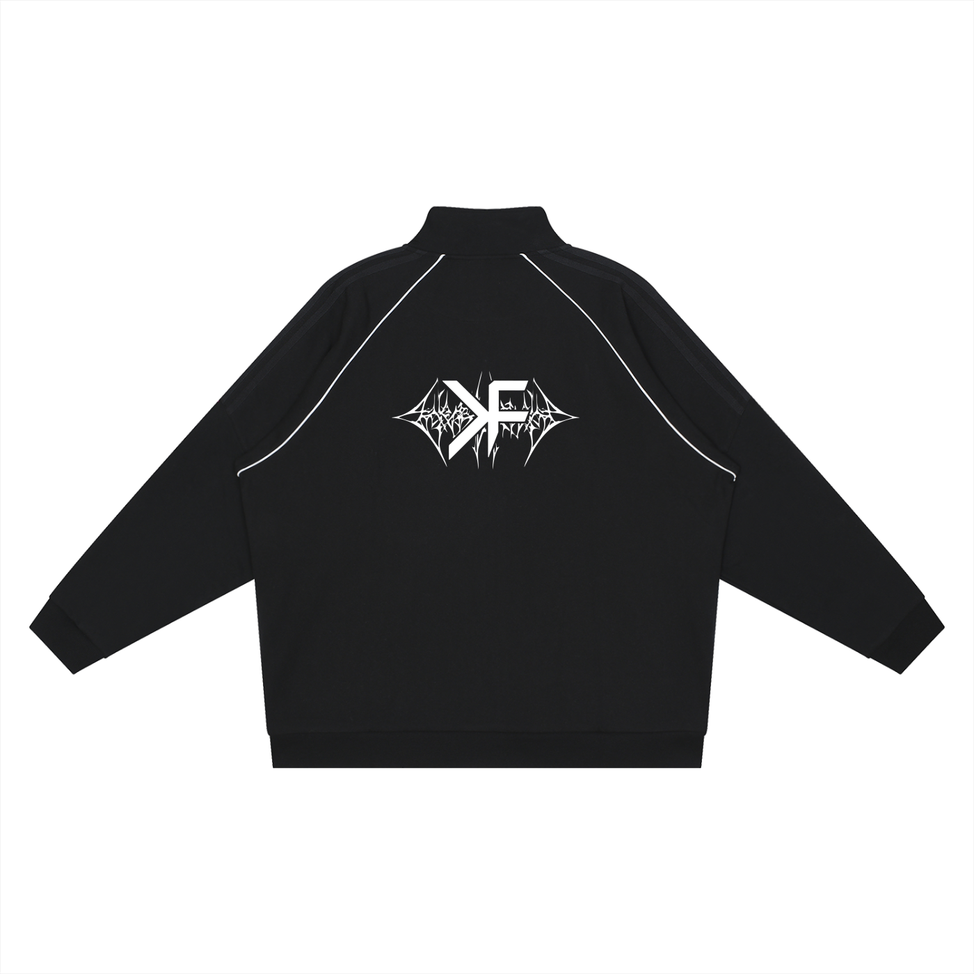 Reflection Striped Raglan Sleeve  Jacket