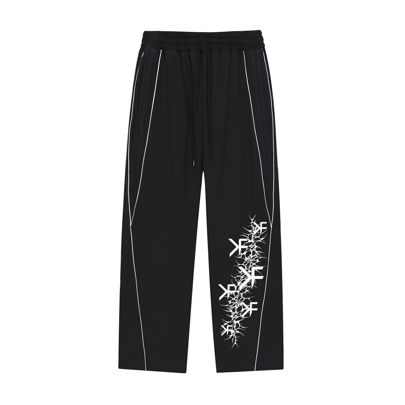 Reflection Striped Straight-Leg Sweatpants