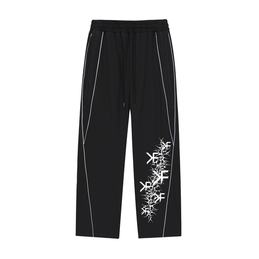 Reflection Striped Straight-Leg Sweatpants