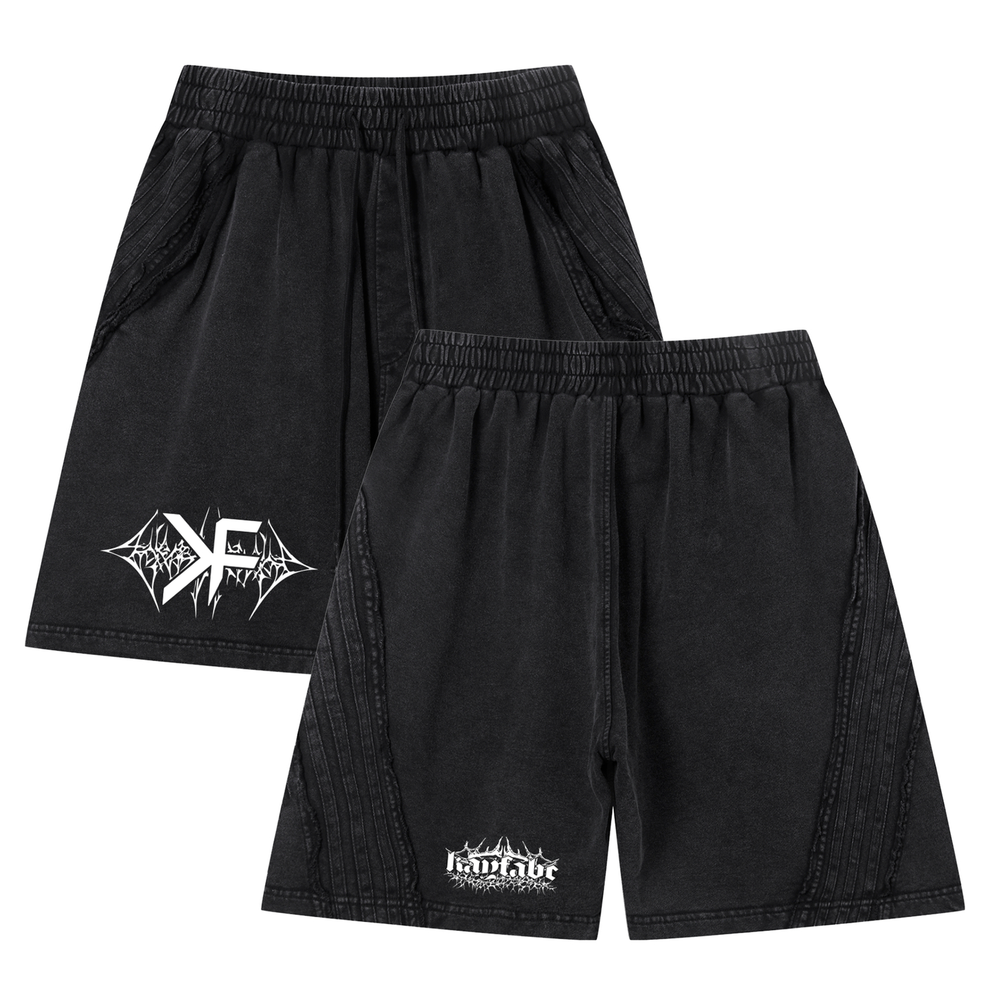 SIGIL Vintage Wash Raw Edge Shorts